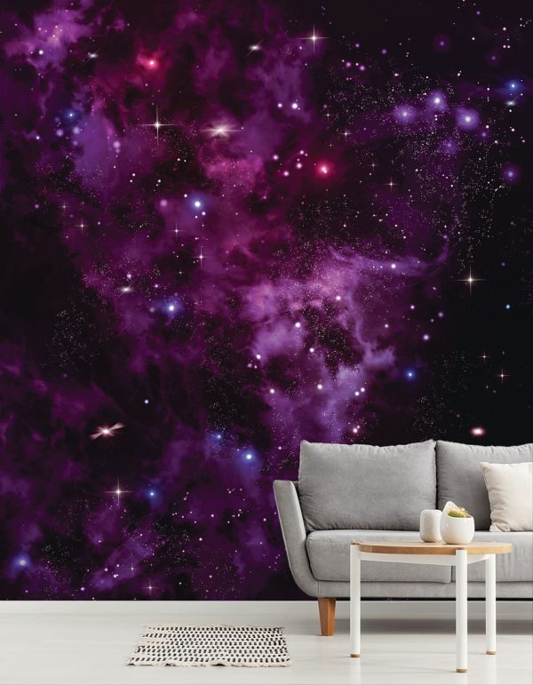 Space | Purple Space Smoke Wallpaper Mural Space Space