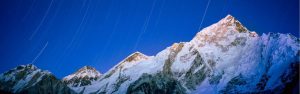 Space | Star Trails Over Snowcapped Nuptse And Mt Everest Range Wall Mural Extra Large Extra Large