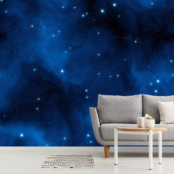 Space | Starfield With Glowing Stars At Night Wall Mural Space Space