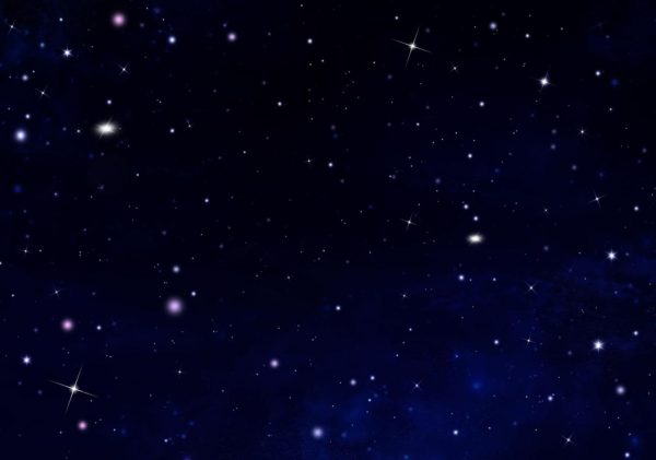 Space | Stars In The Dark Night Sky Mural Wallpaper Space Space