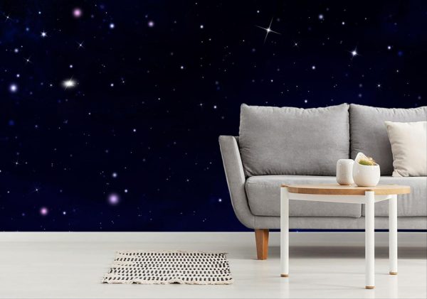 Space | Stars In The Dark Night Sky Mural Wallpaper Space Space