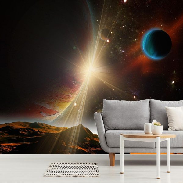 Space | View From The Moon Wallpaper Mural Space Space