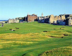 Sports | 1st and 18th Holes, The Old Course at St. Andrews Links Wallpaper Mural Sports Sports