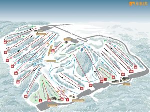 Sports | Afton Alps Ski Trail Map Wall Mural Maps & Flags Maps & Flags