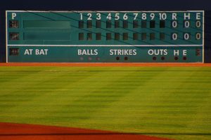 Sports | Baseball Scoreboard Wall Mural Architectural Architectural