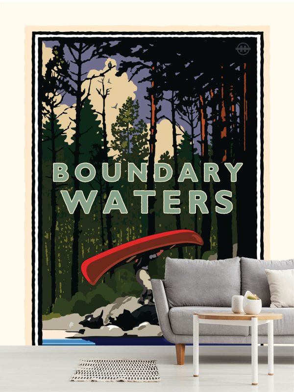 Sports | Boundary Waters Portage Mural Wallpaper Sports Sports