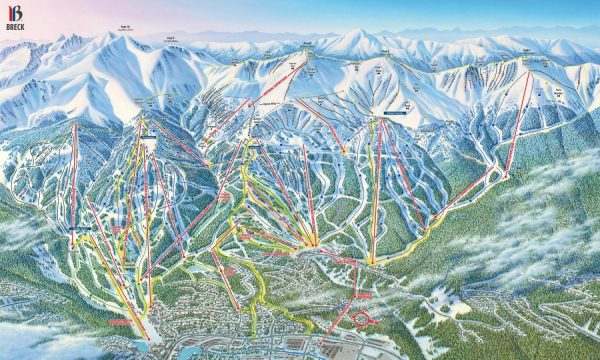 Sports | Breckenridge Ski Trail Map Wall Mural Maps & Flags Maps & Flags