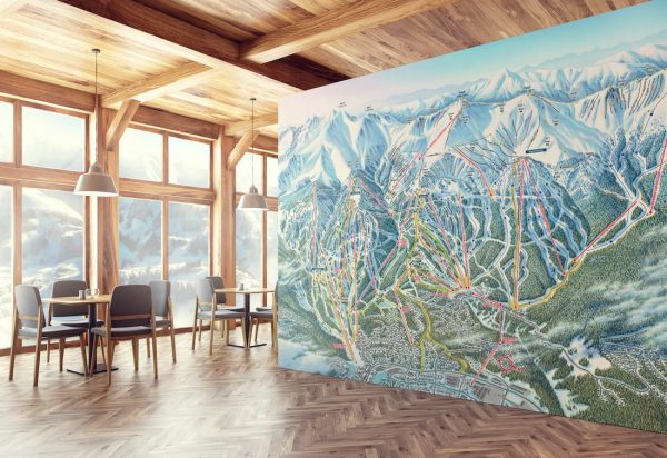 Sports | Breckenridge Ski Trail Map Wall Mural Maps & Flags Maps & Flags