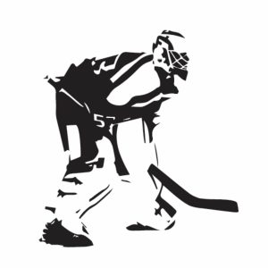 Sports | Hockey Goalie Silhouette Wall Mural Kids Rooms Kids Rooms