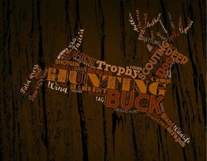 Sports | Hunting Word Cloud – Brown Wall Mural Sports Sports