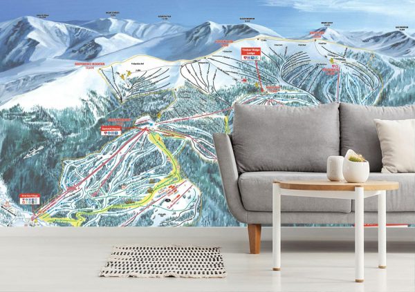 Sports | Keystone Ski Trail Map With Legend Wall Mural Maps & Flags Maps & Flags