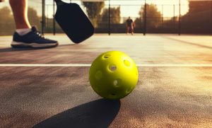 Sports | Low Angle View Of A Pickleball Game Mural Sports Sports