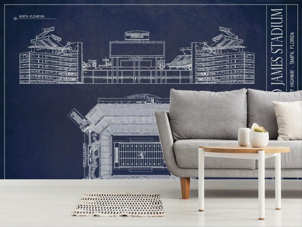 Sports | Raymond James Stadium Wallpaper Mural Architectural Architectural