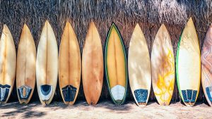 Sports | Surfboard On The Wall Mural Seasonal Seasonal