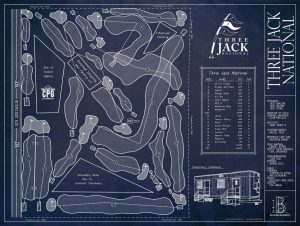 Sports | Three Jack National Blueprint Wall Mural Colors Colors