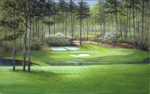 Sports | View From The 12th Hole Tee Box At Augusta Wall Mural Sports Sports