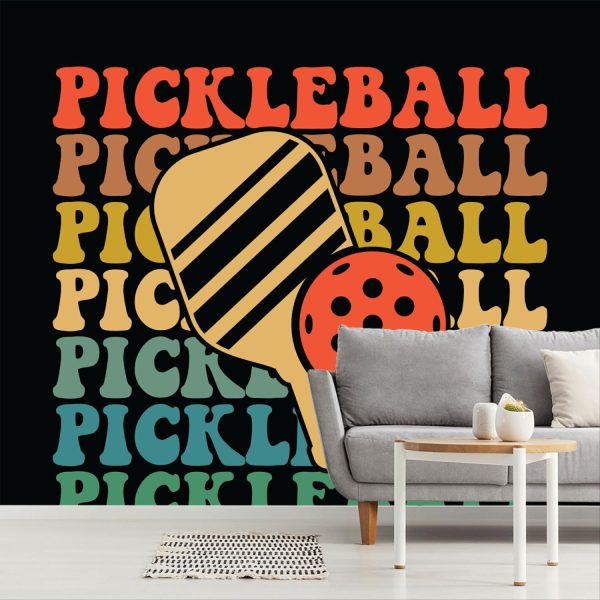 Sports | Vintage Pickleball Wall Mural Art & Graphics Art & Graphics