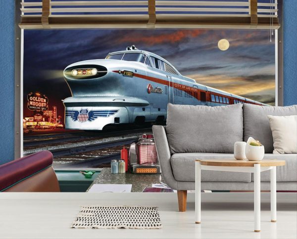 Styles | Aerotrain Diner Booth Wall Mural Architectural Architectural