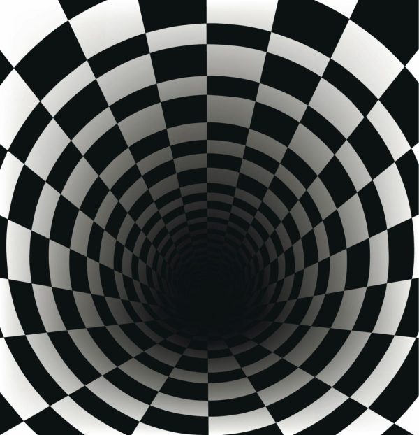 Styles | Black Hole In Checkerboard Wall Mural Styles Styles