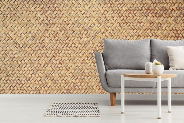 Styles | Brown Rattan Weave Wall Mural Colors Colors