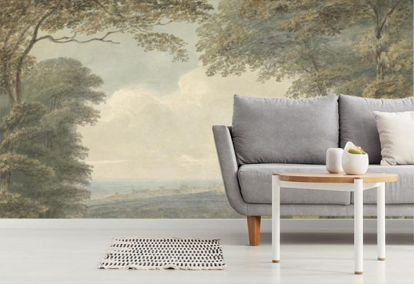 Styles | Distant View of Windsor Castle Wallpaper Mural Architectural Architectural