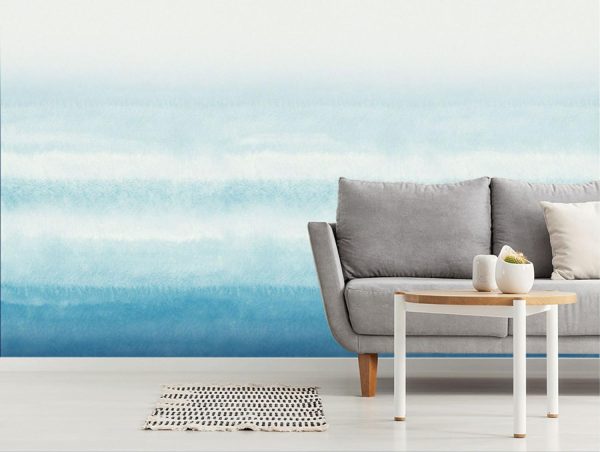 Styles | Ombre of Blues Mural Wallpaper Styles Styles