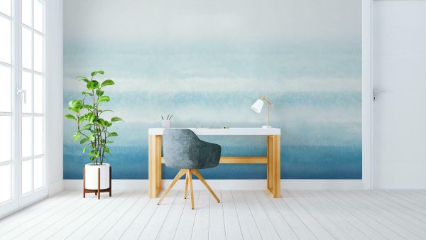 Styles | Ombre of Blues Mural Wallpaper Styles Styles