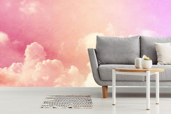 Styles | Pastel Rainbow Clouds Wallpaper Mural Kids Rooms Kids Rooms