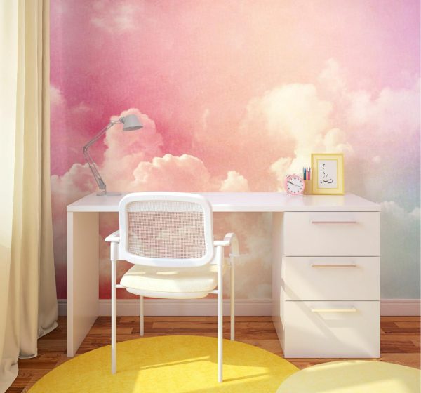 Styles | Pastel Rainbow Clouds Wallpaper Mural Kids Rooms Kids Rooms