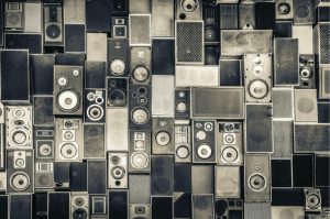 Styles | Stacked Vintage Speakers Wall Mural Activities & Leisure Activities & Leisure