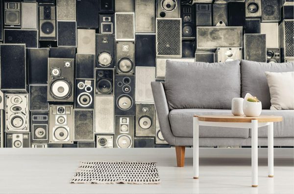 Styles | Stacked Vintage Speakers Wall Mural Activities & Leisure Activities & Leisure