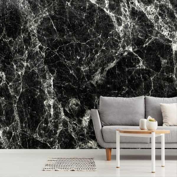 Textures & Backgrounds | Black Marble Texture Wallpaper Mural Textures & Backgrounds Textures & Backgrounds