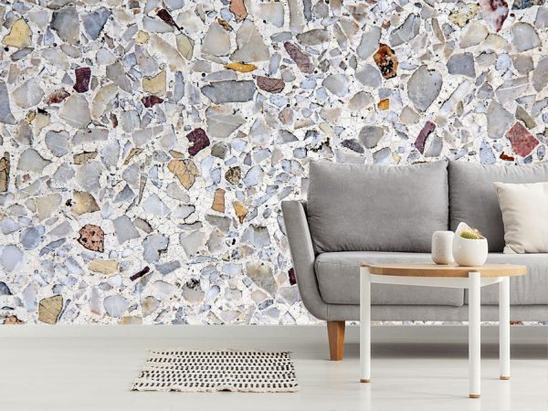 Textures & Backgrounds | Brown And Gray Terrazzo Wall Mural Textures & Backgrounds Textures & Backgrounds