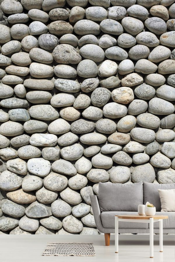 Textures & Backgrounds | Gray Cobblestone Background Wall Mural Textures & Backgrounds Textures & Backgrounds