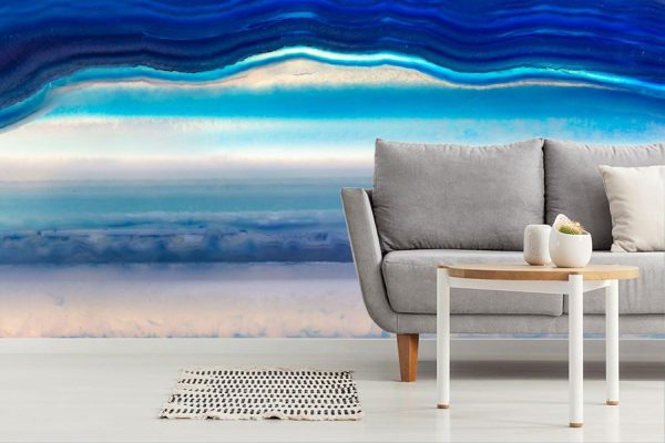 Textures & Backgrounds | Polished Blue Agate Wall Mural Textures & Backgrounds Textures & Backgrounds