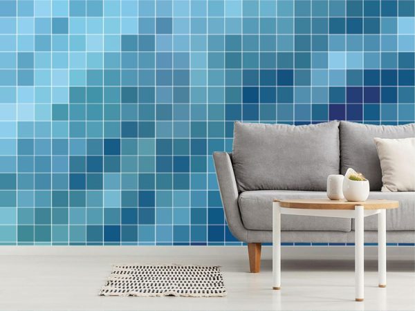 Textures & Backgrounds | Tile Wave Wallpaper Mural Textures & Backgrounds Textures & Backgrounds