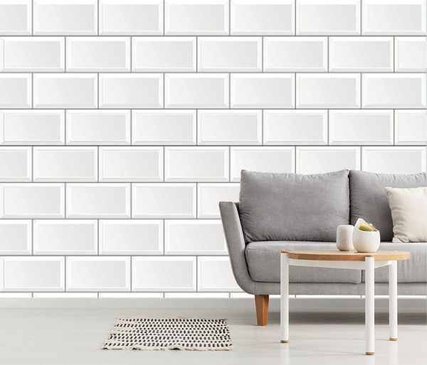 Textures & Backgrounds | White Subway Tile Wallpaper Mural Textures & Backgrounds Textures & Backgrounds