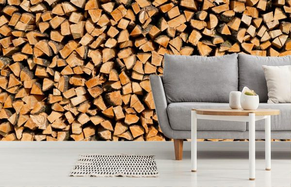 Textures & Backgrounds | Wood Stack Wall Mural Textures & Backgrounds Textures & Backgrounds