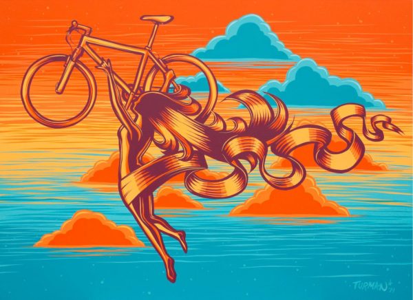 Transportation | Angel & Bike Wall Mural Transportation Transportation