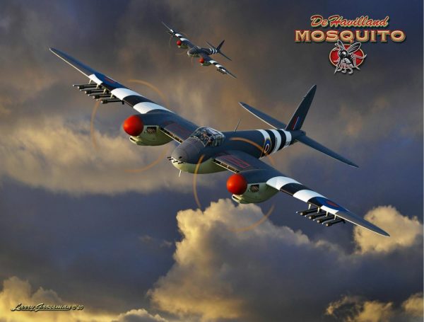 Transportation | de Havilland Mosquito Wall Mural Transportation Transportation