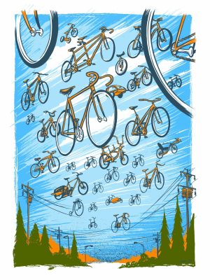 Transportation | Flying Bikes Wallpaper Mural Sports Sports