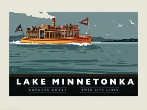 Transportation | Lake Minnetonka Express Boats Wall Mural Transportation Transportation