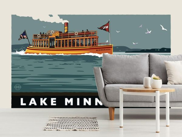 Transportation | Lake Minnetonka Express Boats Wall Mural Transportation Transportation