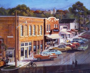 Transportation | Lansing Remembered Mural Wallpaper Architectural Architectural