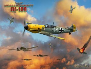 Transportation | Messerschmitt BF-109 Battle Of Britain Wall Mural Transportation Transportation