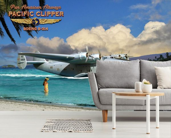 Transportation | Pan Am Clipper Wallpaper Mural Transportation Transportation