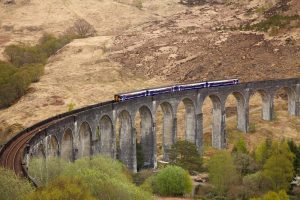 Transportation | Passenger Train on Glenfinnan Viaduct Wallpaper Mural Transportation Transportation