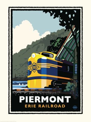 Transportation | Piermont Erie Railroad Mural Wallpaper Transportation Transportation