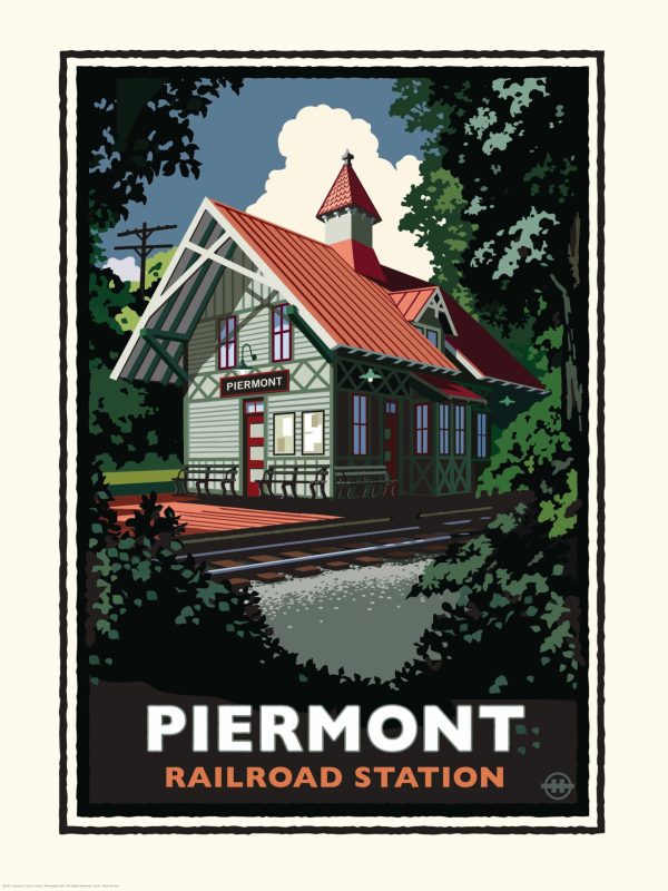 Transportation | Piermont Train Station Wallpaper Mural Transportation Transportation