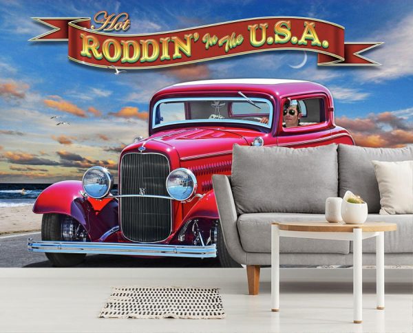 Transportation | Roddin’ in the USA Wall Mural Styles Styles